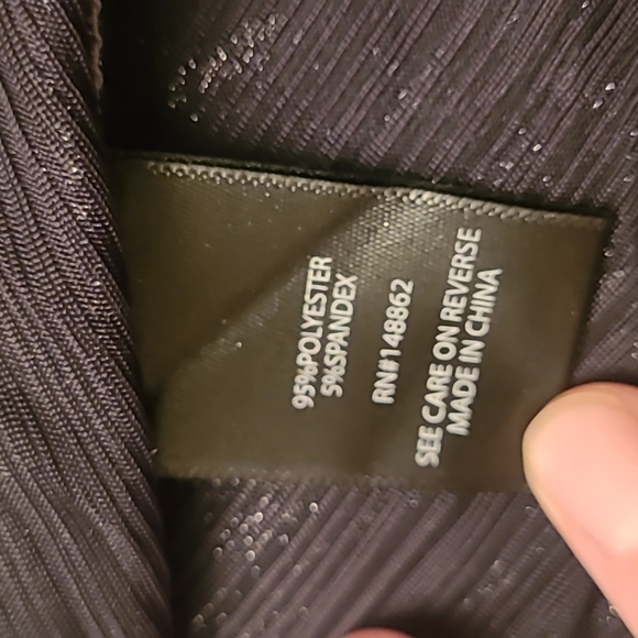 Torrid Holiday Plus Size Metallic Silver Long Line Shine Duster Kimono - Picture 9 of 11